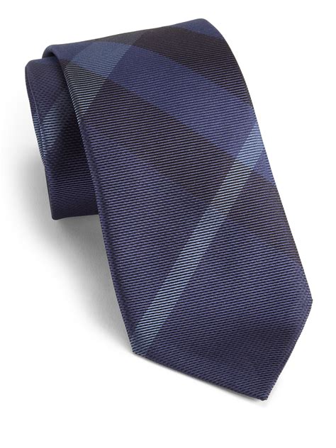 burberry modern cut silk tie mineral blue|Burberry Men's Ties .